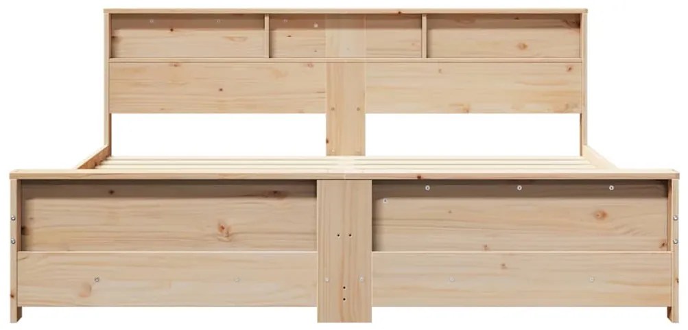vidaXL Σκελετός Κρεβατιού Καφέ 180 x 200 cm Μασίφ ξύλο πεύκου