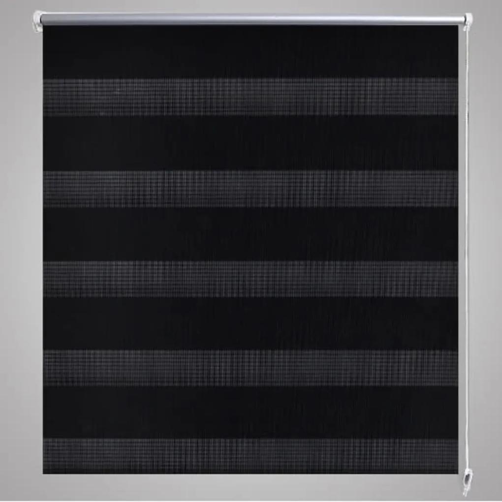 vidaXL Σύστημα Σκίασης Ρόλερ Zebra Μαύρο 120 x 230 εκ.