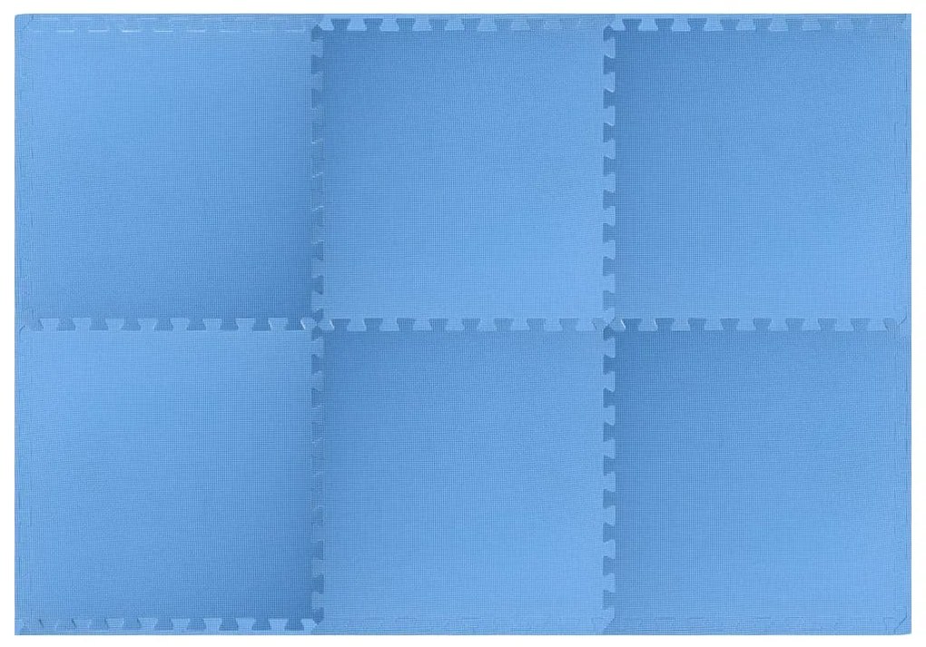 vidaXL Δάπεδα Προστασίας 6 τεμ. Μπλε 2,16 μ² από Αφρώδες Υλικό EVA