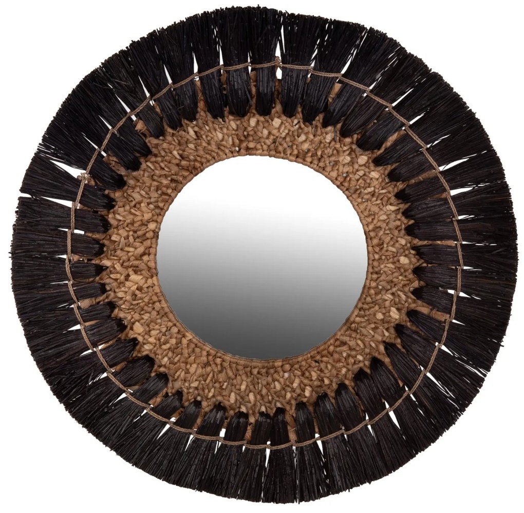 ΚΑΘΡΕΠΤΗΣ ΤΟΙΧΟΥ HM7832 ΜΕ ΠΛΑΙΣΙΟ MENDONG GRASS Φ70εκ ΣΕ ΜΑΥΡΟ & ΦΥΣΙΚΟ