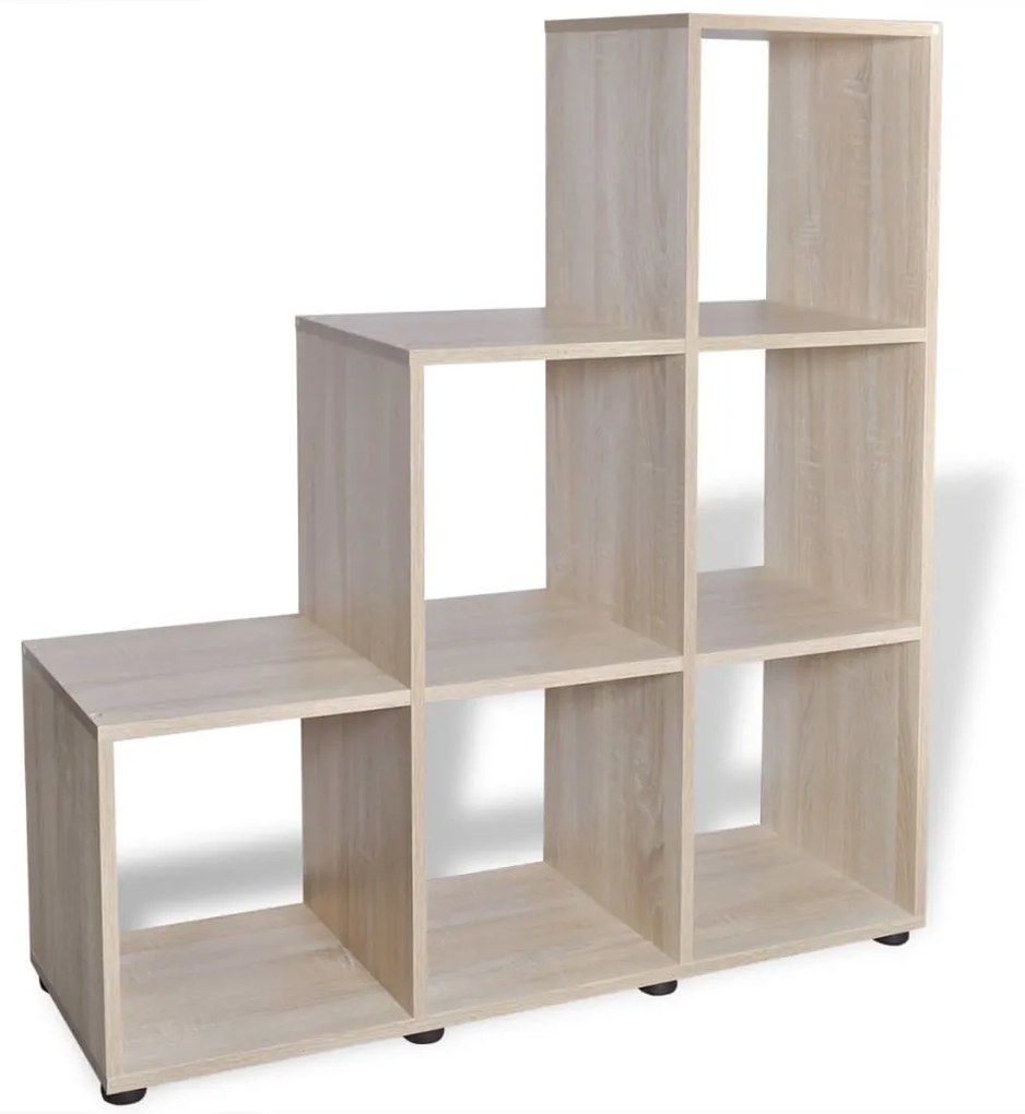 vidaXL 242553  Staircase Bookcase/Display Shelf 107 cm Oak
