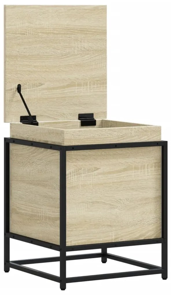 Κουτί Αποθήκευσης με Sonoma Δρυς 40x40x51,5 εκ. Επεξ. Ξύλο - Καφέ