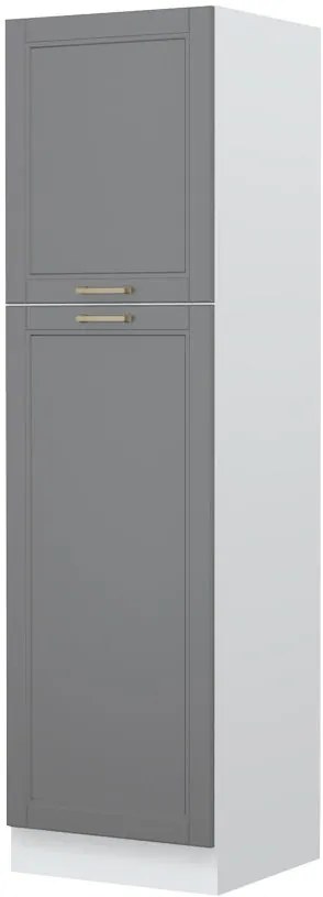 Επιδαπέδιο ντουλάπι ψηλό Tahoma K21-60-2KF-Λευκό - Γραφίτης