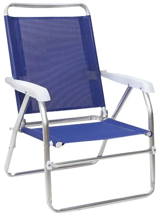 Megapap Καρεκλάκι Παραλίας Alu Αλουμινίου Μπλε 54x52x80εκ.