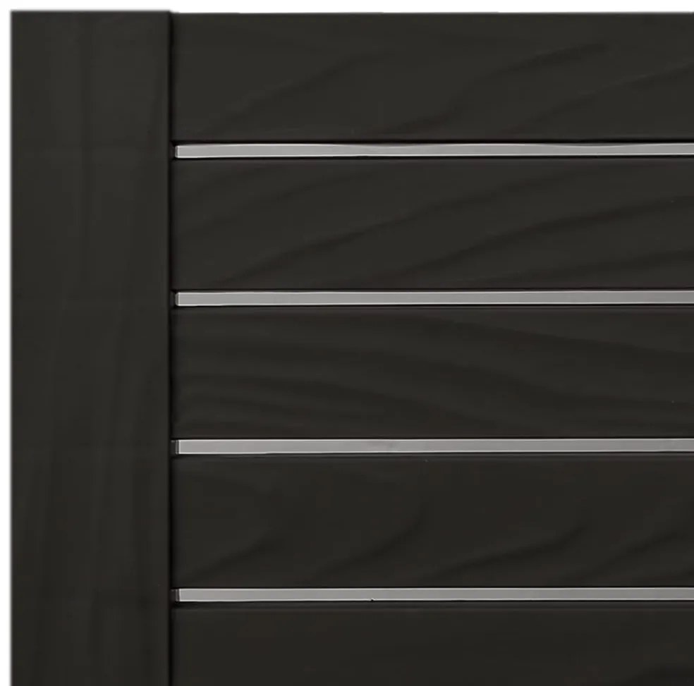 vidaXL Ξαπλώστρα Μαύρη 155 x 58 x 83 εκ. από Πολυπροπυλένιο