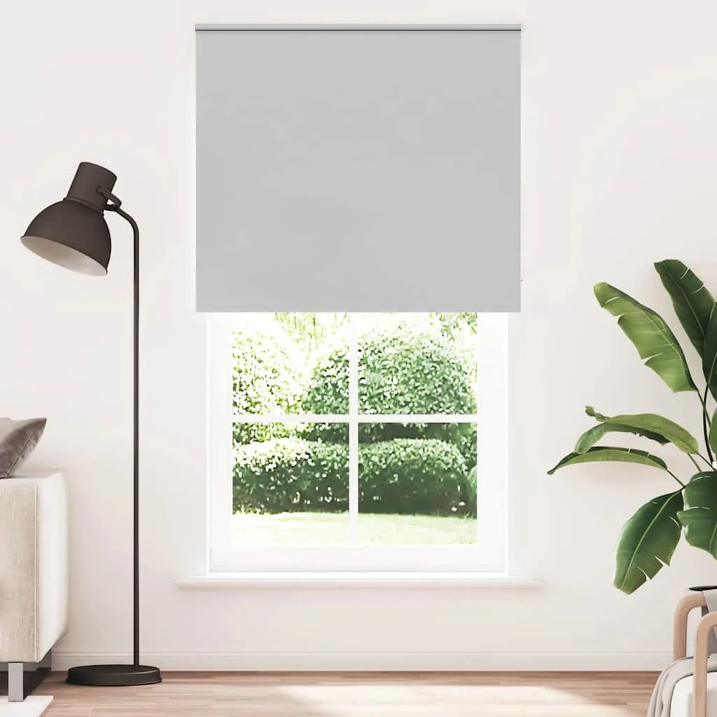 vidaXL Roller Blind Blackout ανοιχτό γκρι 135x210 cm Πλάτος υφάσματος