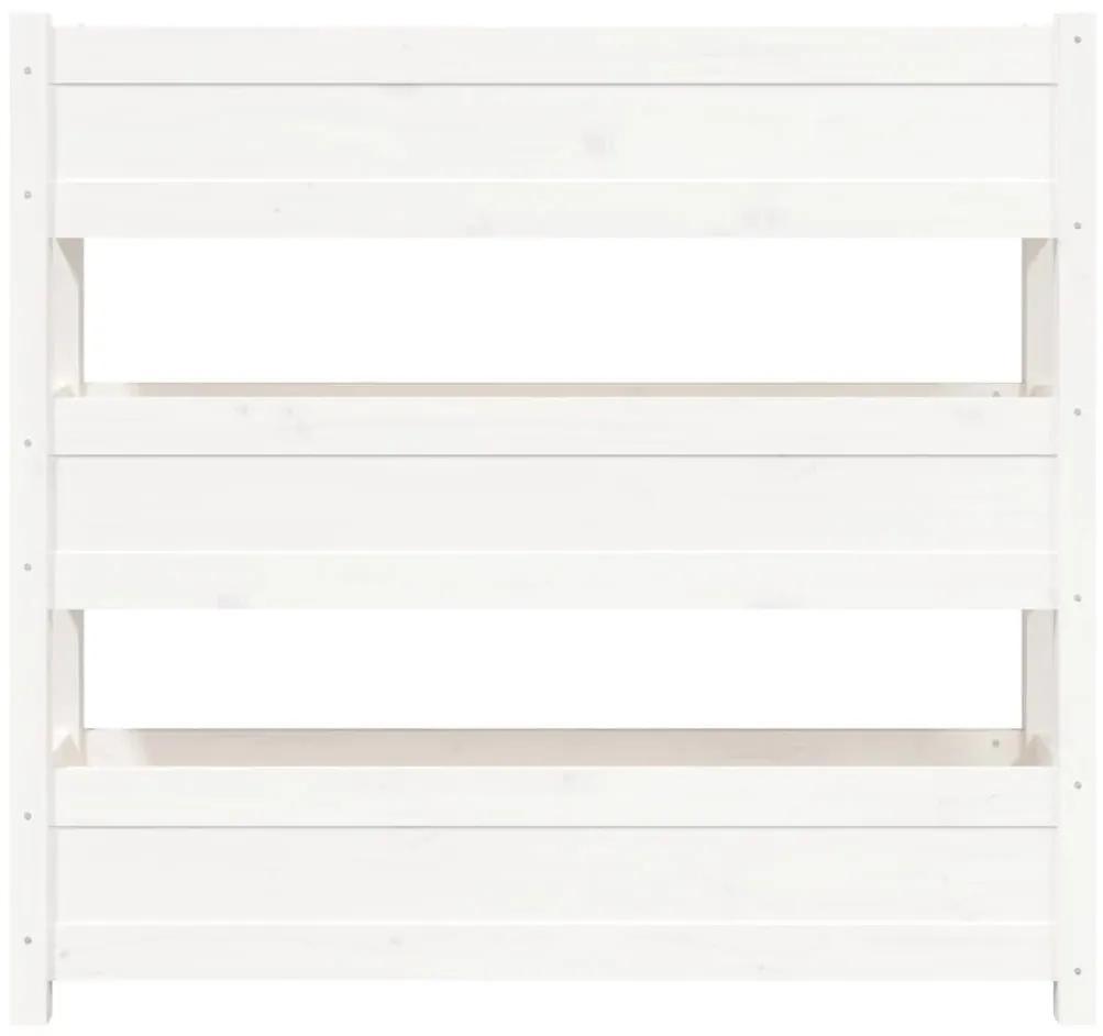 Ζαρντινιέρα 112x25x104,5 εκ. Λευκό από Ξύλο Πεύκου - Λευκό