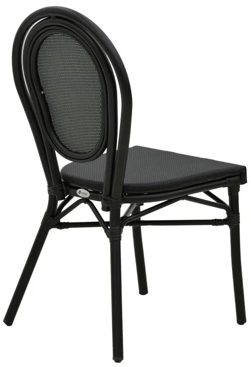 Καρέκλα Nacia  μαύρο αλουμίνιο-μαύρο textilene 45x59x85εκ 45x59x85 εκ.