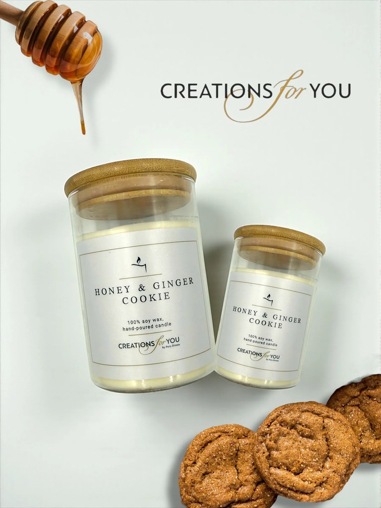 Κερί Αρωματικό  Honey &amp; Ginger Cookie - 600 γρ. +-