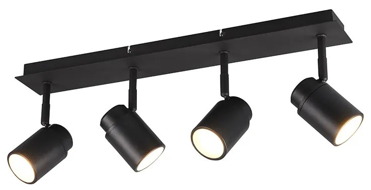 Φωτιστικό Οροφής Μπάνιου Trio Lighting Angelo 880400432 Μαύρο Ματ