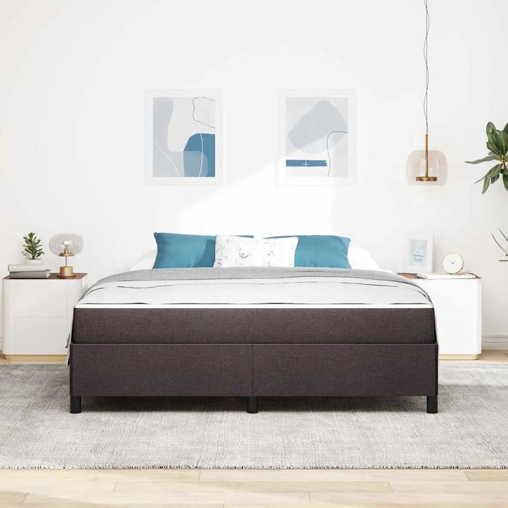 vidaXL Κρεβάτι με ελατήρια Καφέ 180 x 200 cm
