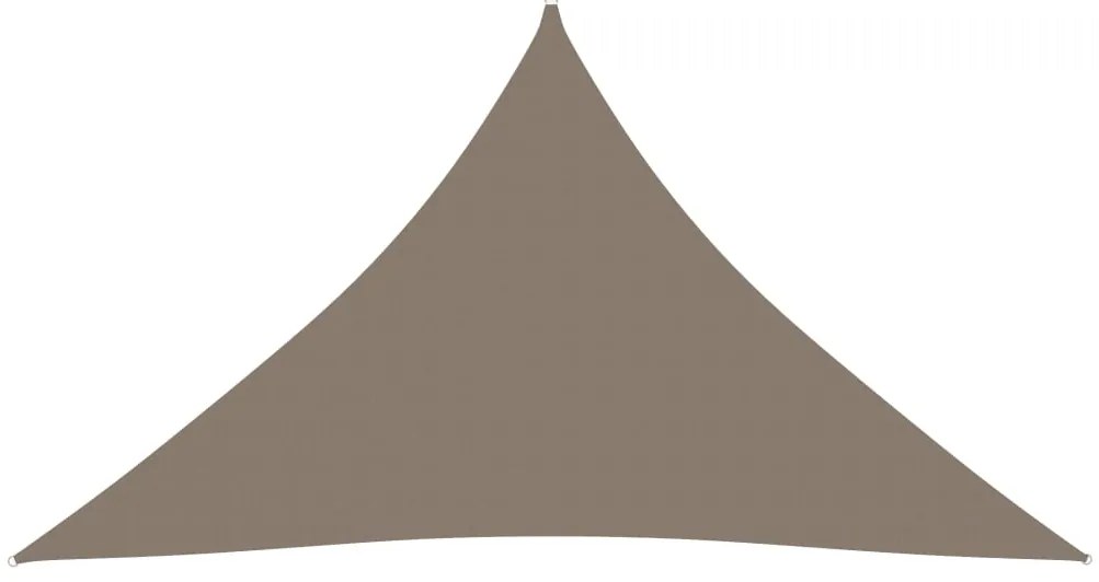 vidaXL Πανί Σκίασης Τρίγωνο Taupe 5 x 5 x 6 μ. από Ύφασμα Oxford