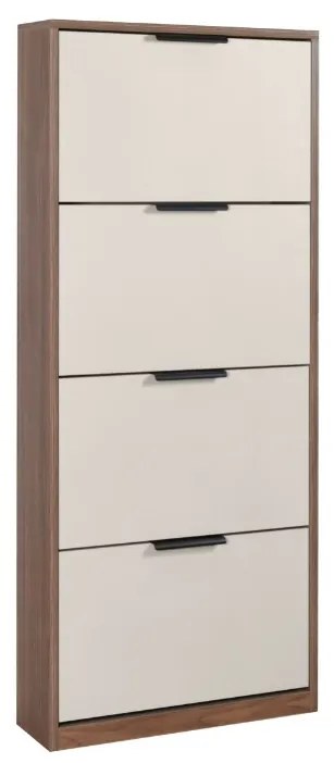 MATIS Παπουτσοθήκη 4V SMART καρυδί/ κασμίρ 60x18x158,4 MATIS850281