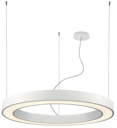 Κρεμαστό Φωτιστικό Οροφής LED 88W 3000Κ Push Dimming Φ120cm Ring Viokef-3915-0012-3-W-D4-Λευκό 3915-0012-3-W-D4