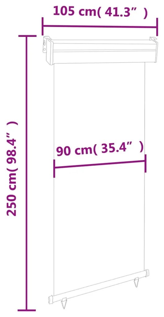 ΣΚΙΑΣΤΡΟ ΒΕΡΑΝΤΑΣ ΠΛΑΪΝΟ ΜΑΥΡΟ 105 X 250 ΕΚ. 48412