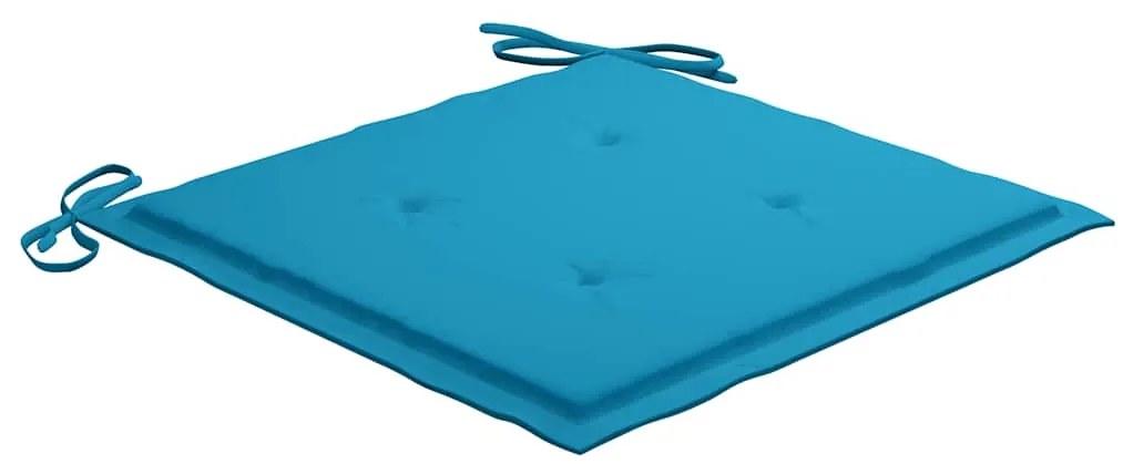 vidaXL Καρέκλες Εξωτ. Χώρου Πτυσσόμενες 6 τεμ Ξύλο Ακακίας &amp; Μαξιλάρια