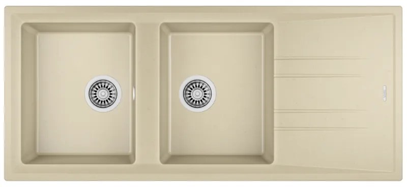 Teka Stone 80 B-TG 2C 1E Topasbeige Ένθετος Γρανιτένιος Νεροχύτης 80cm