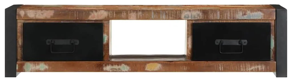 ντουλάπι τηλεόρασης vidaXL 100x30x25 cm από μασίφ ξύλο αναγεννημένο