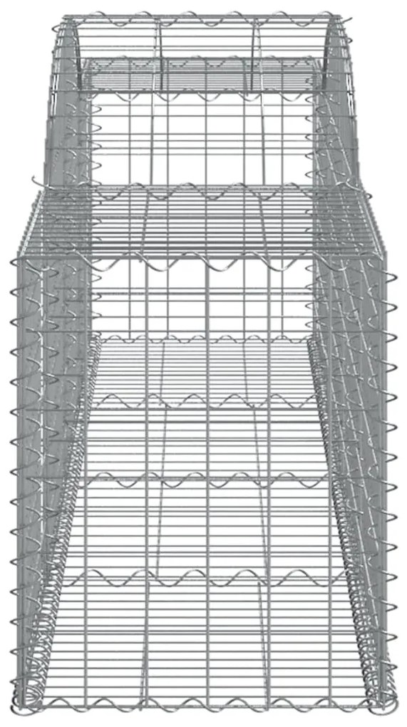 vidaXL Συρματοκιβώτια Τοξωτά 13 τεμ. 300x50x60/80 εκ. Γαλβαν. Ατσάλι