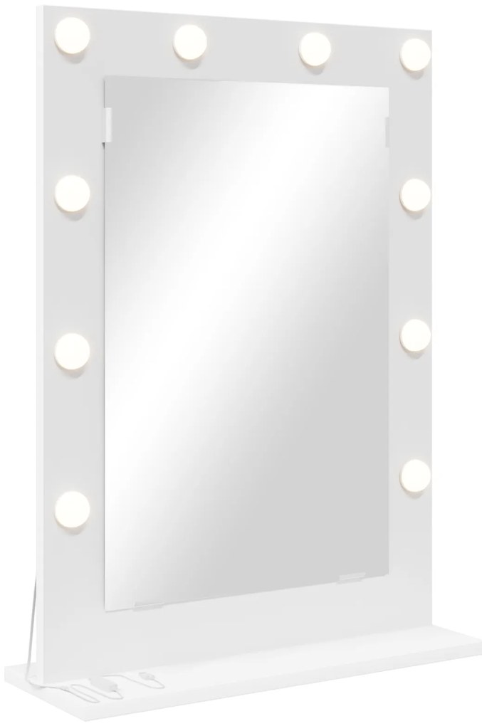 vidaXL Καθρέφτης Vanity με LED Φώτα Λευκό 70x50x18 εκ.