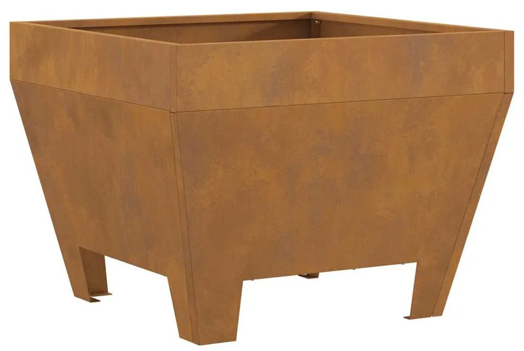 vidaXL Τετράγωνο Τζάκι 50x50x30 εκ. Σαθρού Χάλυβα