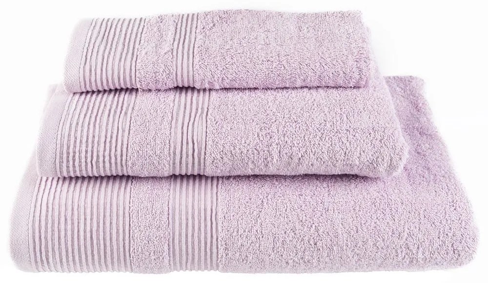 Πετσέτες Σετ 3τμχ 911-940-970 Light Lilac Astron Σετ Πετσέτες 100% Cotton