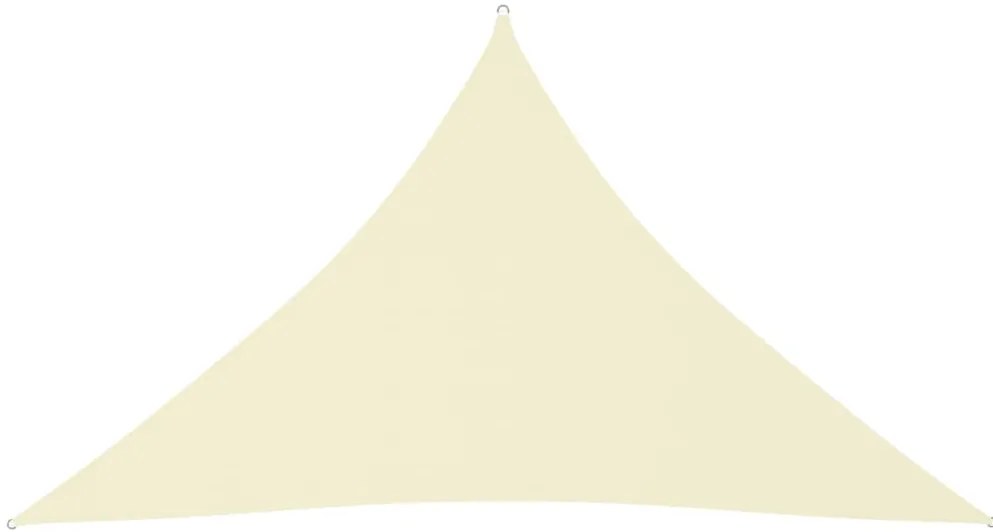 Πανί Σκίασης Τρίγωνο Κρεμ 3,5 x 3,5 x 4,9 μ. από Ύφασμα Oxford