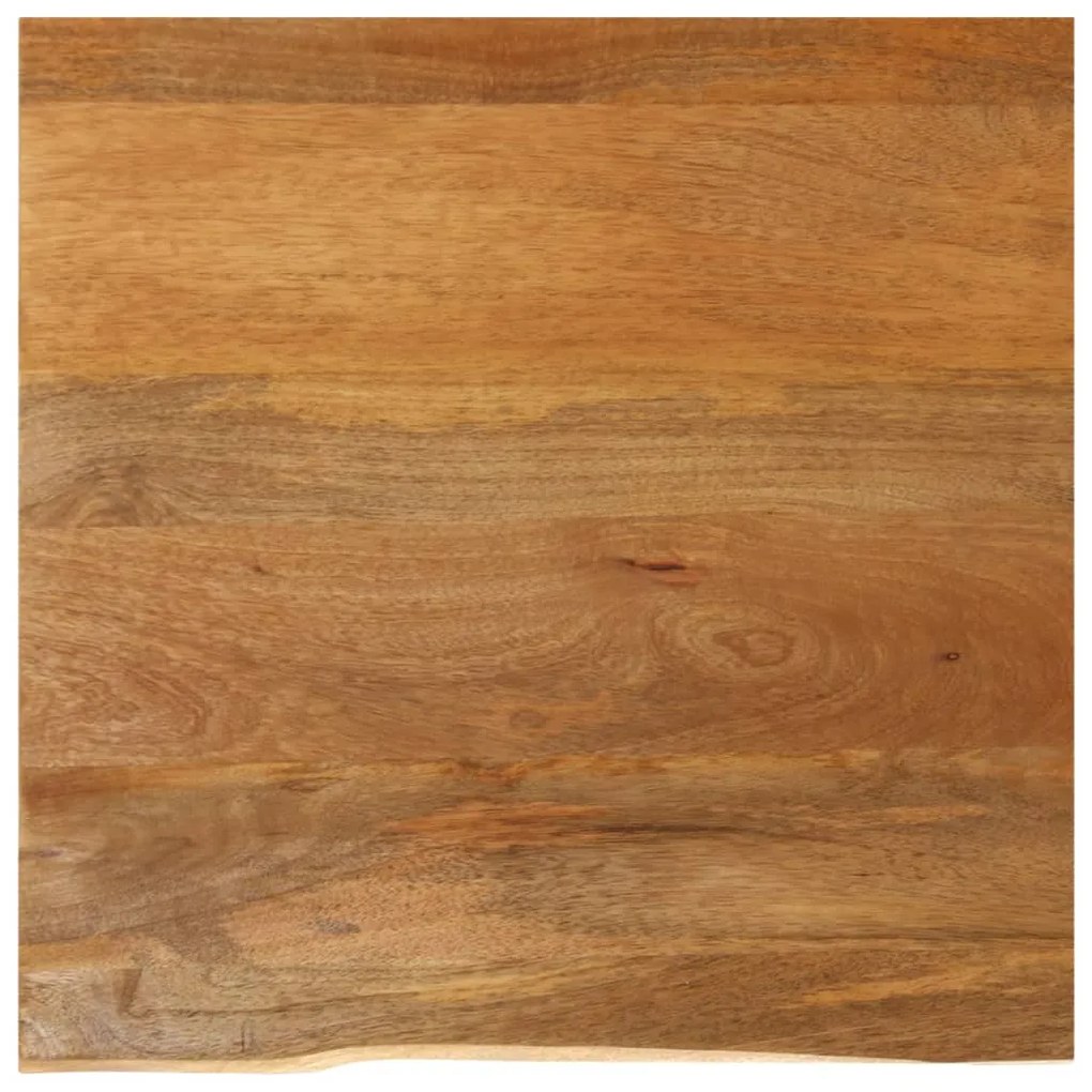 vidaXL Επιφάνεια Τραπεζιού 80x80x2,5 εκ. Live Edge Μασίφ Ξύλο Μάνγκο