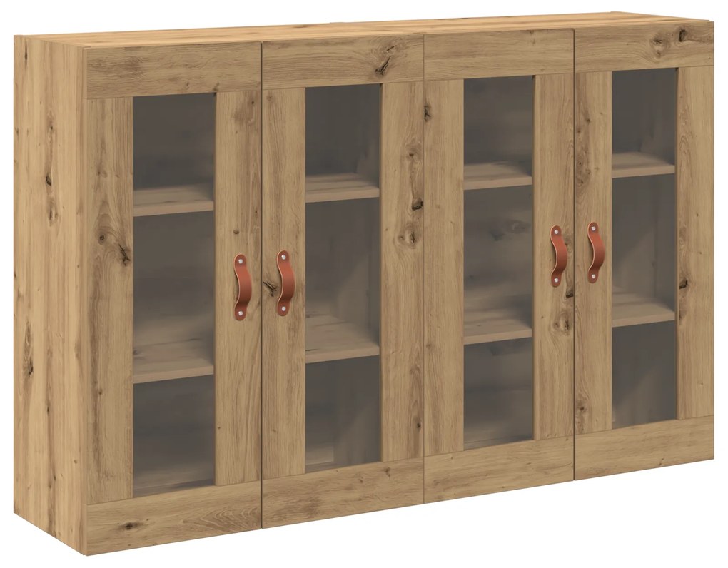 vidaXL Τοίχου Cabinets 2 τεμ Καρυδιά 69,5x34x90 εκ Κατασκευασμένο Ξύλο