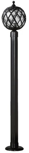 Κολονάκι επιδαπέδιο φωτιστικό μαύρο Helios 530 LP-530EB 2 μεγέθη Heronia-10-0143-Μαύρο 10-0143