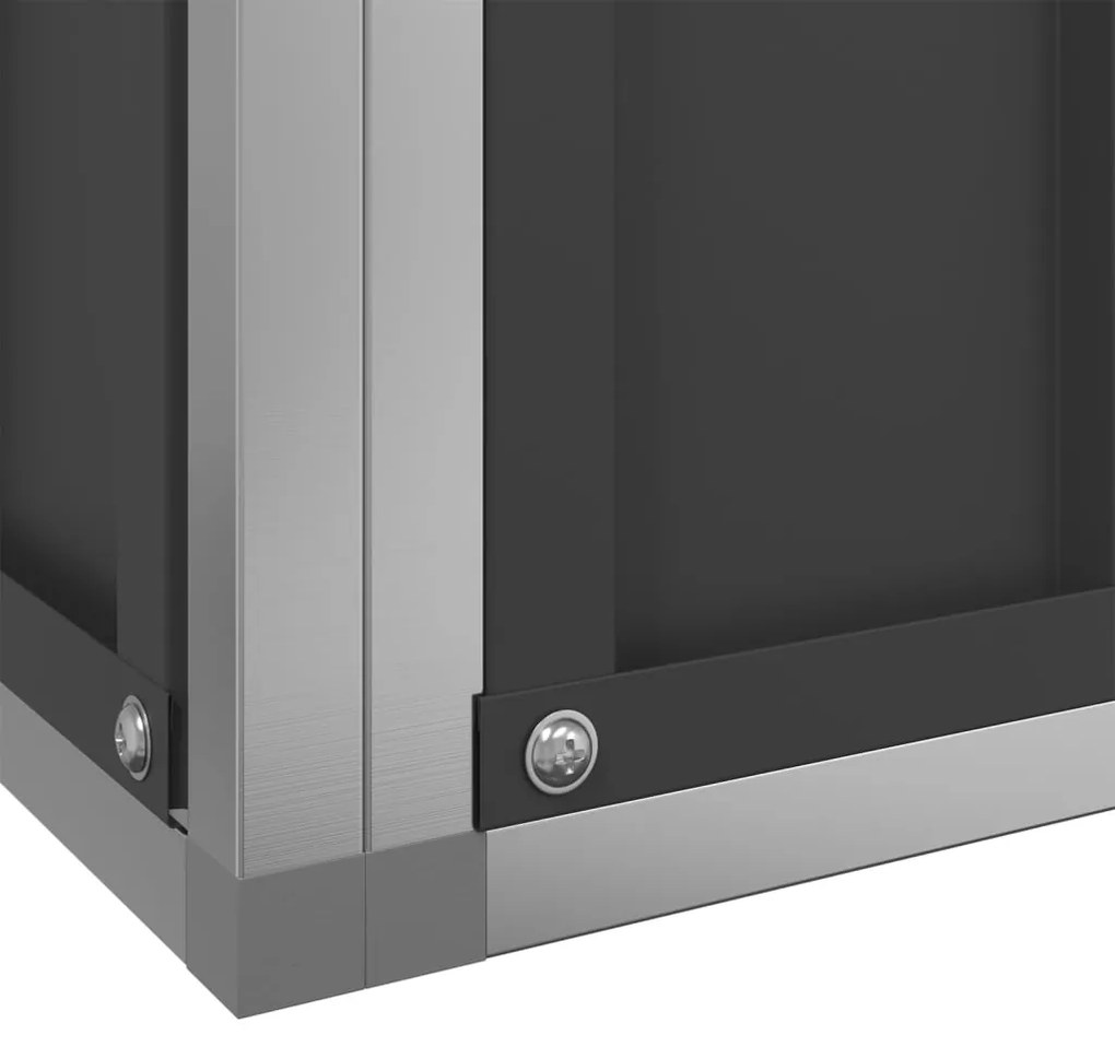 vidaXL Κλουβί με Επέκταση Ασημένιο 830x203x216 εκ. Ατσάλινο
