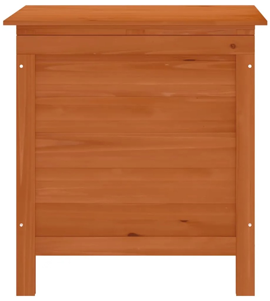 vidaXL Μπαούλο Αποθ. Κήπου Καφέ 50x49x56,5 εκ. Μασίφ Ξύλο Ελάτης