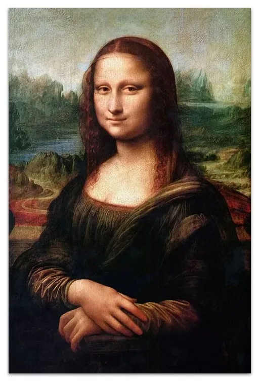 Πίνακας σε καμβά "Mona Lisa"  ψηφιακής εκτύπωσης 70x100x3εκ. - 0241223