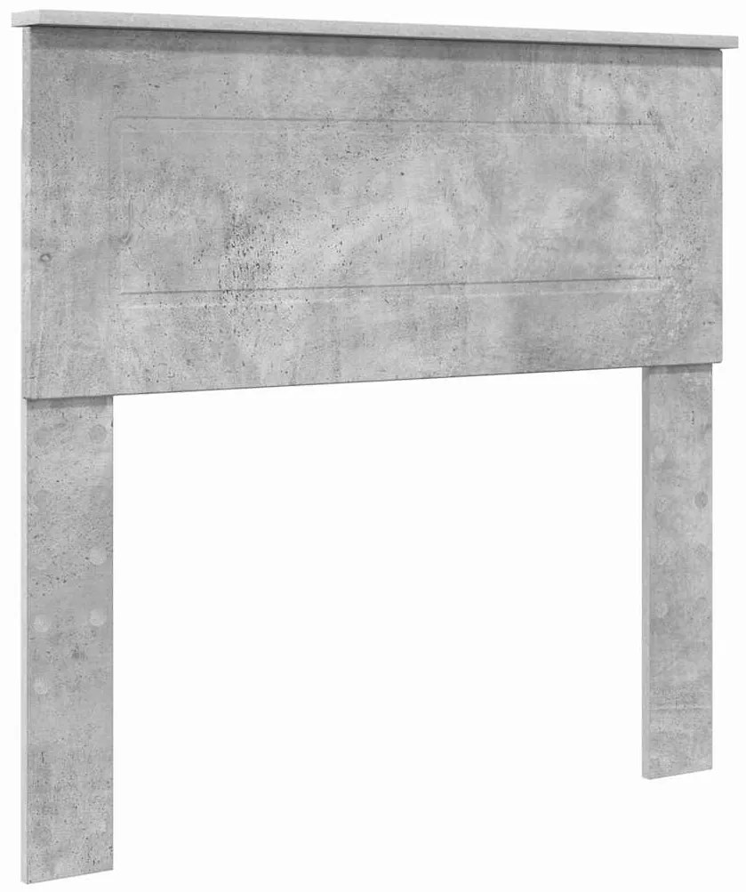 vidaXL Κεφαλάρι με κεφαλάρι Σκυρόδεμα Γκρι 100 cm Επεξεργασμένο ξύλο