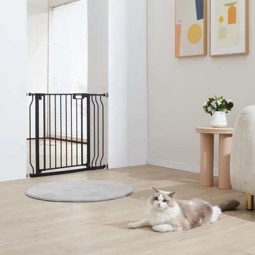 VEVOR Baby Gate, 29.5&quot;-39&quot; Extra Wide, 30&quot; High, Dog Gate for Stairs Doorways and House, Easy Step Walk Thru Auto Close Child Gate Pet Security Gate with Pressure Mount Kit and Wall Mount Kit, Black