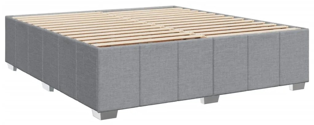 ΚΡΕΒΑΤΙ BOXSPRING ΜΕ ΣΤΡΩΜΑ ΑΝΟΙΧΤΟ ΓΚΡΙ 180X200 ΕΚ. ΥΦΑΣΜΑΤΙΝΟ 3289447