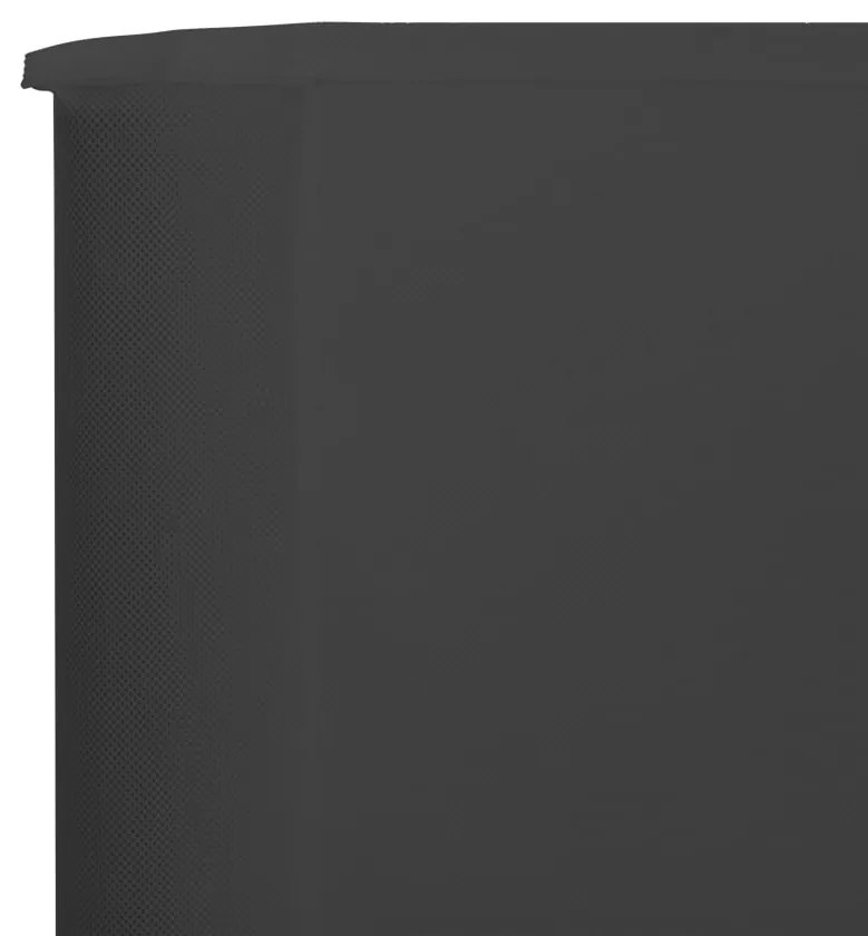 vidaXL Προστατευτικό Αέρα με 3 Πάνελ Ανθρακί 400 x 120 εκ. Υφασμάτινο