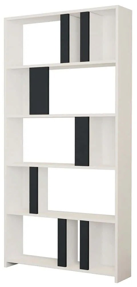 Βιβλιοθήκη Lima 845HCT3635 90x20x180cm White-Anthracite