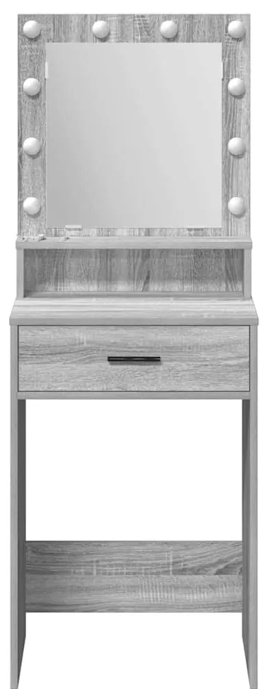 vidaXL Κομοδίνο Γκρι sonoma 50 x 41 x 135 εκ Επεξεργασμένο ξύλο