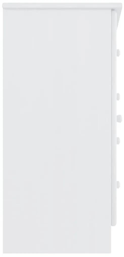 Ντουλάπι ALTA Λευκό 77 x 35 x 73 εκ. από Μασίφ Ξύλο Πεύκου - Λευκό