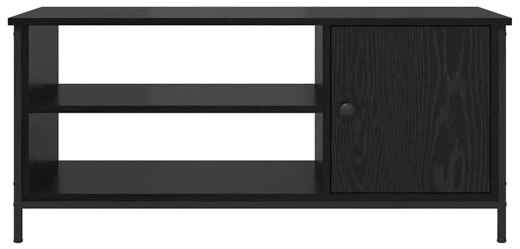 vidaXL Ντουλάπι TV Μαύρη δρυς 100 x 40 x 45 cm Επεξεργασμένο ξύλο