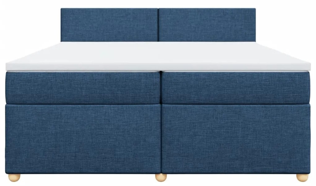 ΚΡΕΒΑΤΙ BOXSPRING ΜΕ ΣΤΡΩΜΑ ΜΠΛΕ 200X200 ΕΚ. ΥΦΑΣΜΑΤΙΝΟ 3286786