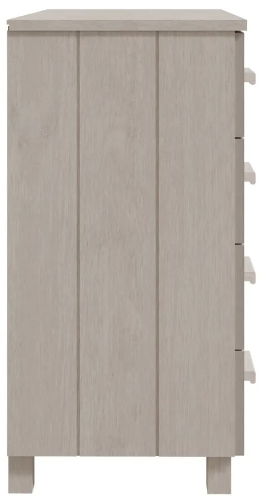 Ντουλάπι HAMAR Λευκό 79 x 40 x 80 εκ. από Μασίφ Ξύλο Πεύκου - Λευκό