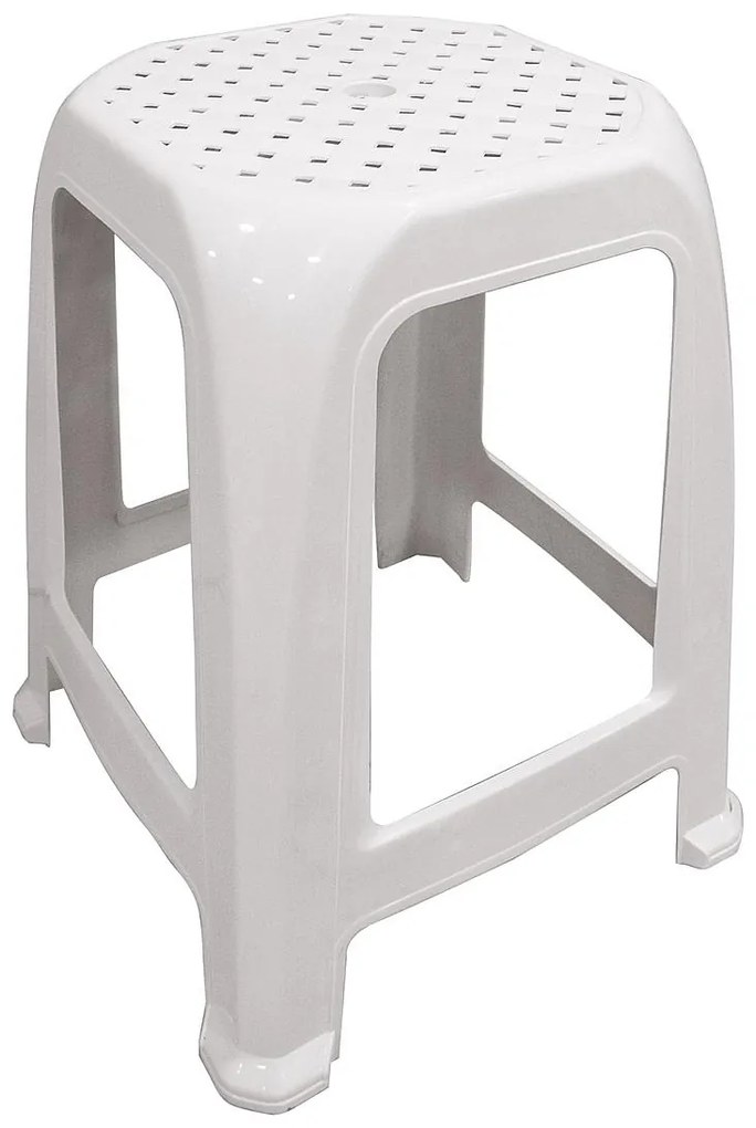 Σκαμπό Κήπου JELLO Βοηθητικό Λευκό PP 37x37x46cm