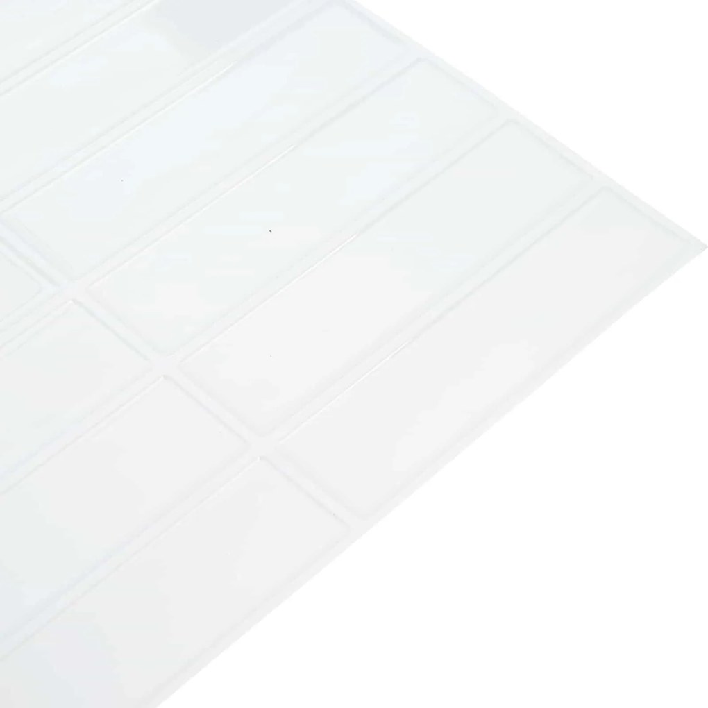 vidaXL Ορθογώνιο Πλακάκι 10 pcs Λευκό 29 x 23 x 0,08 εκ