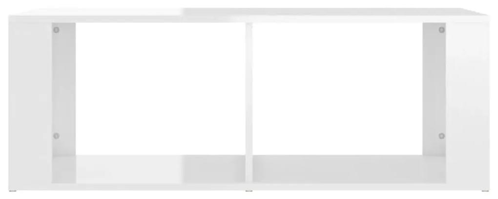 vidaXL Τραπεζάκι Σαλονιού Γυαλ. Λευκό 100x50x36 εκ. Επεξεργ. Ξύλο