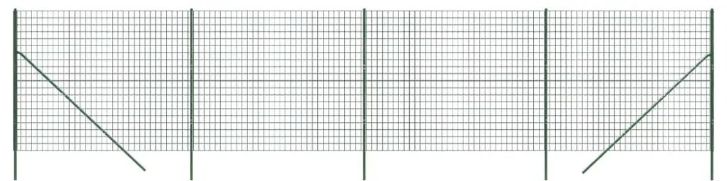 Συρματόπλεγμα Περίφραξης Πράσινο 2x10 μ. Γαλβανισμένο Ατσάλι - Πράσινο