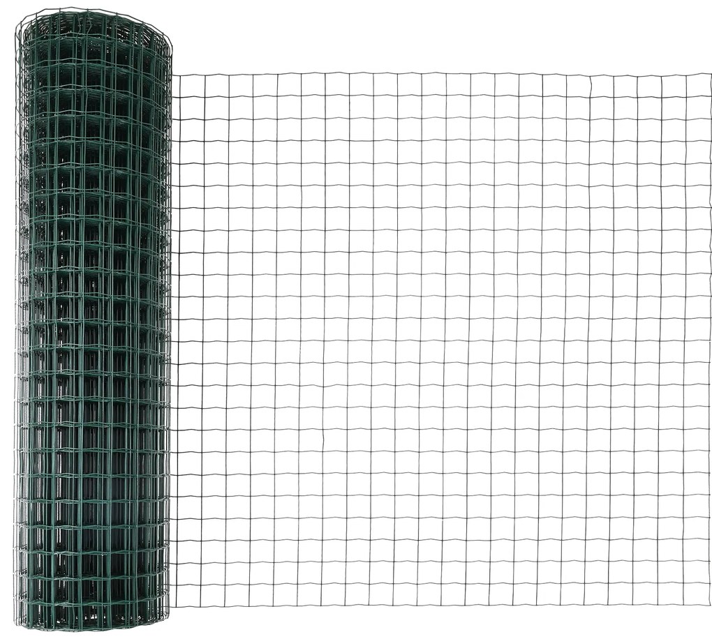 vidaXL Euro Fence με 13 Φλαγκερ Στήλες 1x25 μ Γαλβανισμένος Χάλυβας