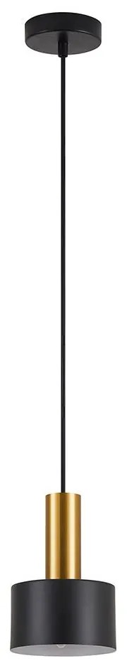 Φωτιστικό Οροφής Adept Tube 77-8631 14x14x300cm 1xE27 60W Black-Gold Homelighting