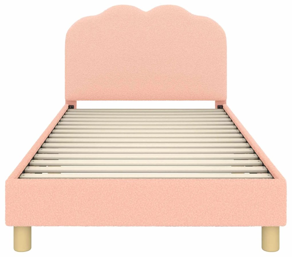 vidaXL Κρεβάτι Παιδικής Κρεβατοκάμαρας με Κεφαλάκι Ροζ 80 x 200 cm